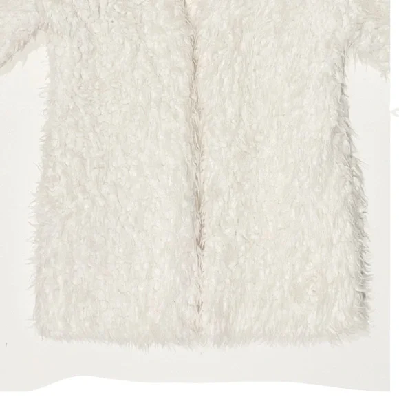 Ambiance White Faux Fur Jacket - Picture 4 of 11